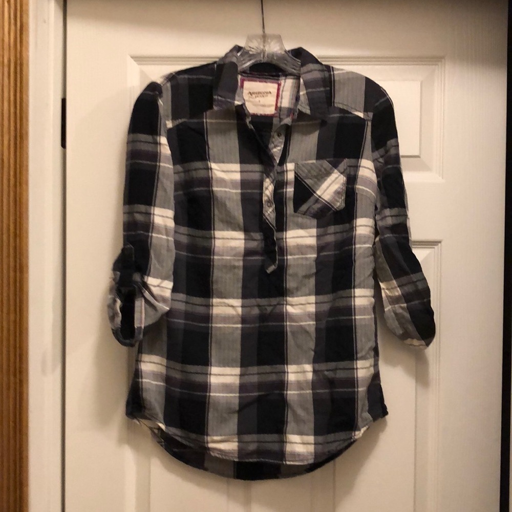 Arizona Jean Co Plaid Button Down Shirt Small